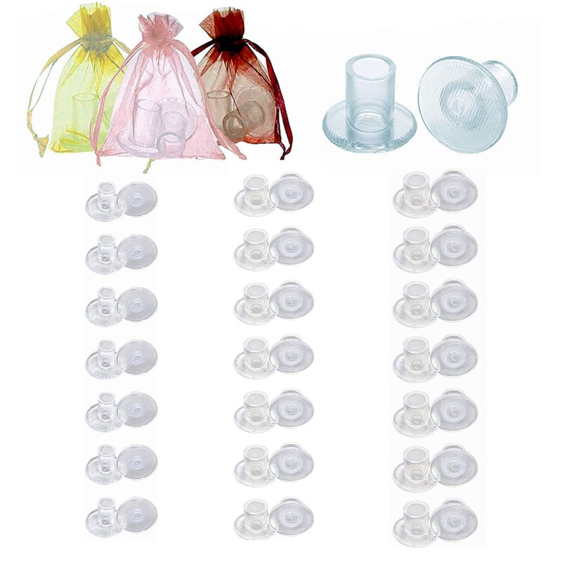 OZIO Heel Protectors for Grass 21 Pcs, 3 Sizes Grass High Heel Protectors for Walking on Grass and Uneven Floor, Clear Heel Sink Stoppers for Women Wedding Shoes - Image 1